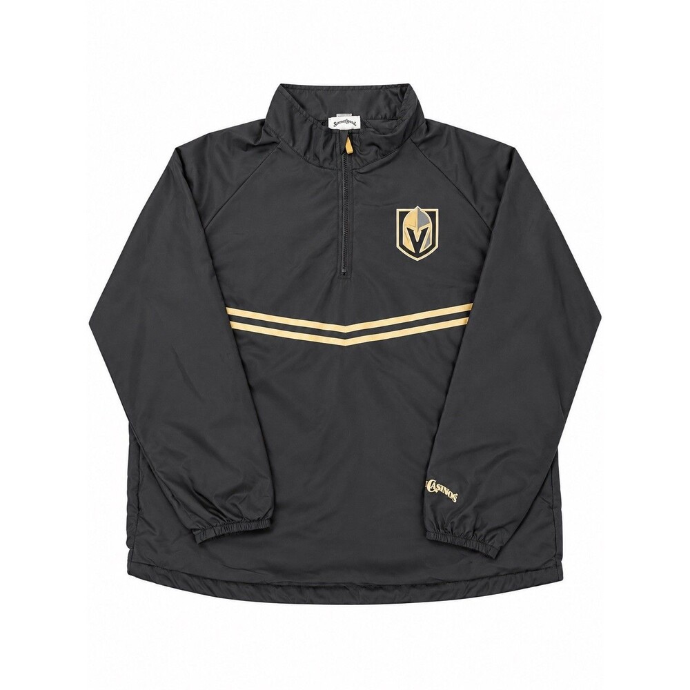 NHL Vegas Golden Knights Pullover Mens XL Quarter Zip Windbreaker Jacket Black
